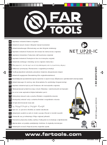 Kullanım kılavuzu Far Tools NET-UP20IC Elektrikli süpürge