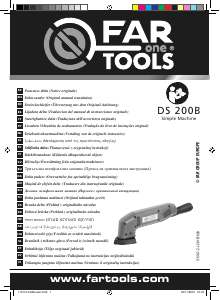 사용 설명서 Far Tools DS 200B 델타 샌더