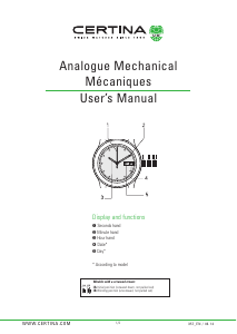 Handleiding Certina Urban C001.007.22.113.00 DS Podium Horloge
