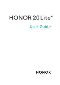 Handleiding Honor 20 Lite Mobiele telefoon