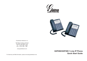 Manual Grandstream GXP280 IP Phone