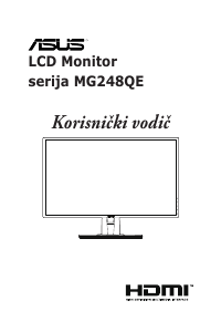Priručnik Asus MG248QE LCD zaslon