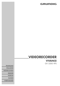 Mode d’emploi Grundig GV 3200 VPS Vivance Magnétoscope