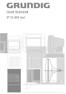 Handleiding Grundig ST 55-800 text Televisie