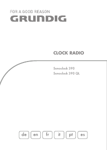 Mode d’emploi Grundig Sonoclock 390 QL Radio-réveil
