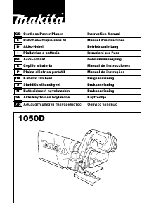 Manual Makita 1050D Planer