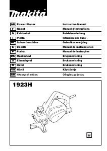 Handleiding Makita 1923H Schaafmachine