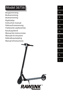 Mode d’emploi Rawlink 36756 Trottinette électrique