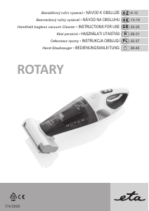 Návod Eta Rotary 2425 90000 Ručný vysávač