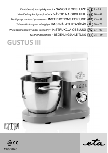 Handleiding Eta Gustus Maximus III 3128 90030 Standmixer