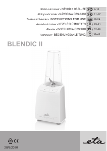 Manuál Eta Blendic Premium II 4011 90020 Mixér