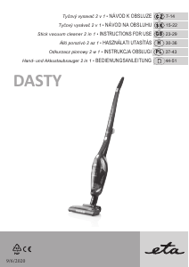 Instrukcja Eta Dasty 3447 90000 Odkurzacz