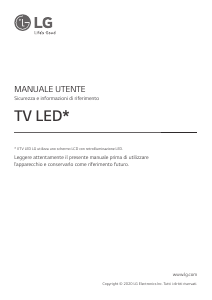 Manuale LG 55UN71006LB LED televisore