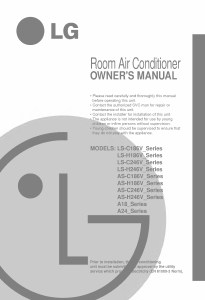 Manual LG LSUH186VMC0 Air Conditioner