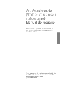 Manual de uso LG ASNH056WLA0 Aire acondicionado