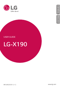 Manual LG X190 Mobile Phone