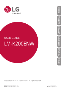 Manual LG LM-K200ENW Mobile Phone