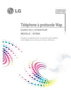 Manual LG W7000A Mobile Phone