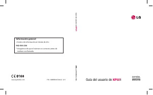 Manual de uso LG KP501N Teléfono móvil