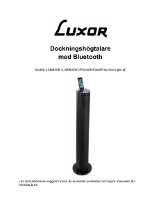 Bruksanvisning Luxor LXBi800W Høyttalerdokk