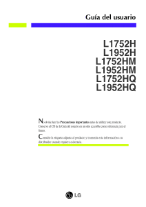 Manual de uso LG L1752HM-SF Monitor de LCD
