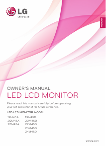 Handleiding LG 24M45D-B LED monitor
