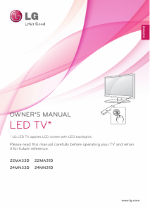 Bruksanvisning LG 24MN31D-PZ LED skärm