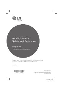 Bruksanvisning LG 32MB17HM-B LED skärm