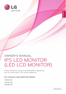 Handleiding LG 19MB35D-B LED monitor