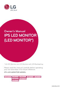 Bruksanvisning LG 22MP47A-P LED skärm