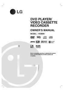 Bruksanvisning LG VC8806P1K DVD-Video Kombination