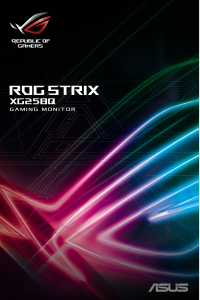 كتيب أسوس XG258Q ROG Strix شاشة LCD