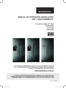 Manual de uso Kelvinator KV70SBS Frigorífico combinado