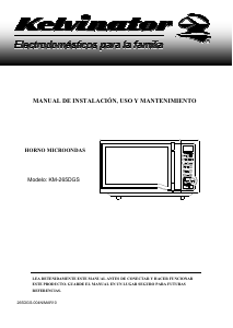 Manual de uso Kelvinator KM-265DGS Microondas