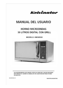 Manual de uso Kelvinator KM30DGX Microondas