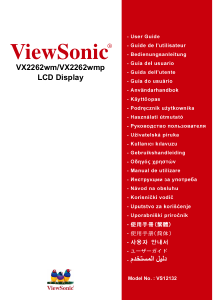 Mode d’emploi ViewSonic VX2262wmp Moniteur LCD