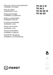 Manual Indesit TK 64 S IX Placa