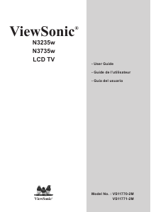 Mode d’emploi ViewSonic N3235w Téléviseur LCD