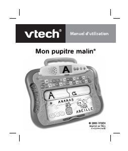 Mode d’emploi VTech Mon pupitre malin