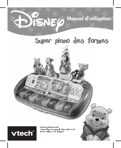 Mode d’emploi VTech Super piano des formes