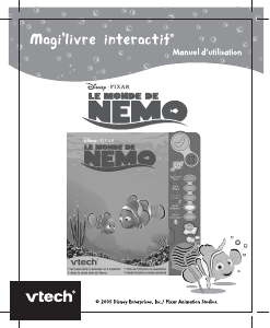 Mode d’emploi VTech Magilivre interactif Le Monde de Nemo
