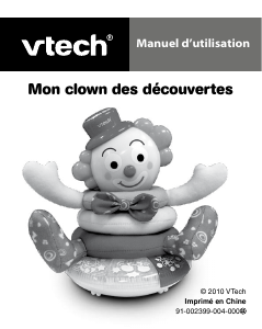 Mode d’emploi VTech Mon clown des decouvertes