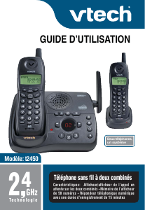 Mode d’emploi VTech t2450 Téléphone sans fil