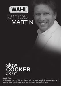 Manual Wahl ZX771 James Martin Slow Cooker