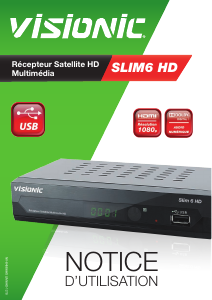 Mode d’emploi Visionic Slim 6 HD Récepteur numérique