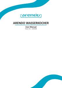 Handleiding Arendo 304698 Waterkoker