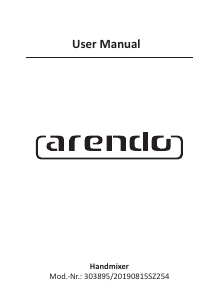 Handleiding Arendo 303895 Handmixer