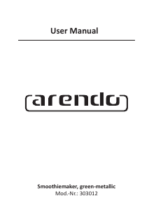 Handleiding Arendo 303145 Blender