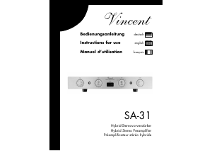 Manual Vincent SA-31 Amplifier