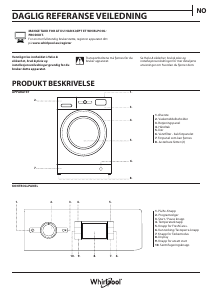 Bruksanvisning Whirlpool FWDG 861483E WV EU N Kombimaskin vask-tørk